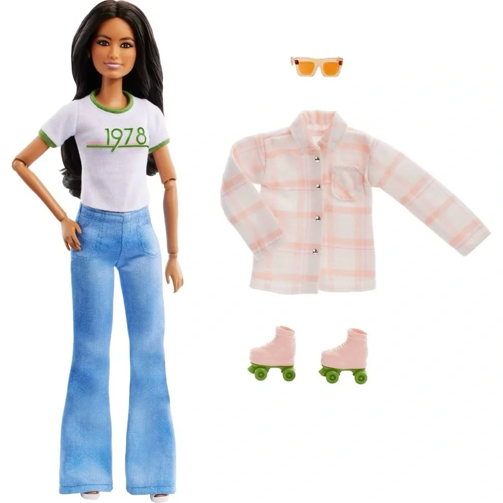 Joanna Gaines Barbie Doll in Jeans & Top with Roller Skates Magnolia Target